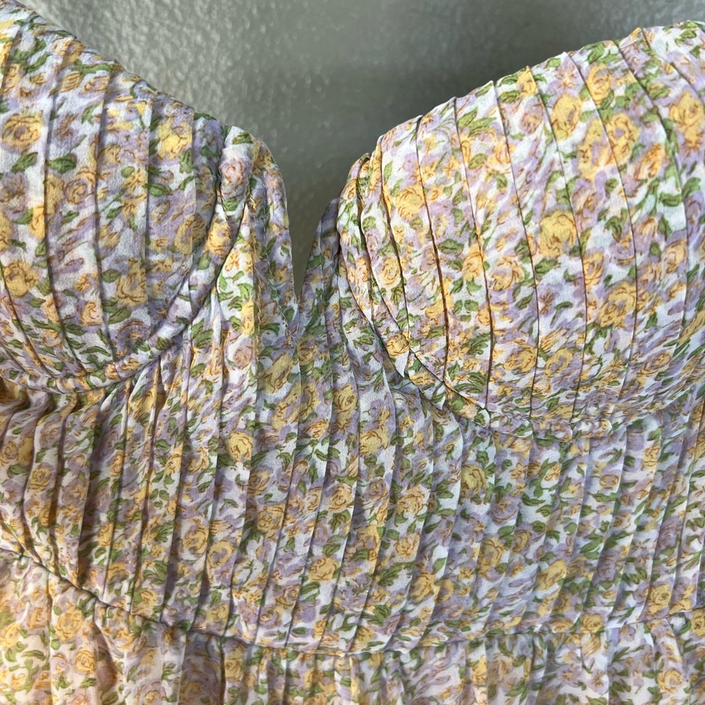 ASTR Floral Pleated Women's Dress